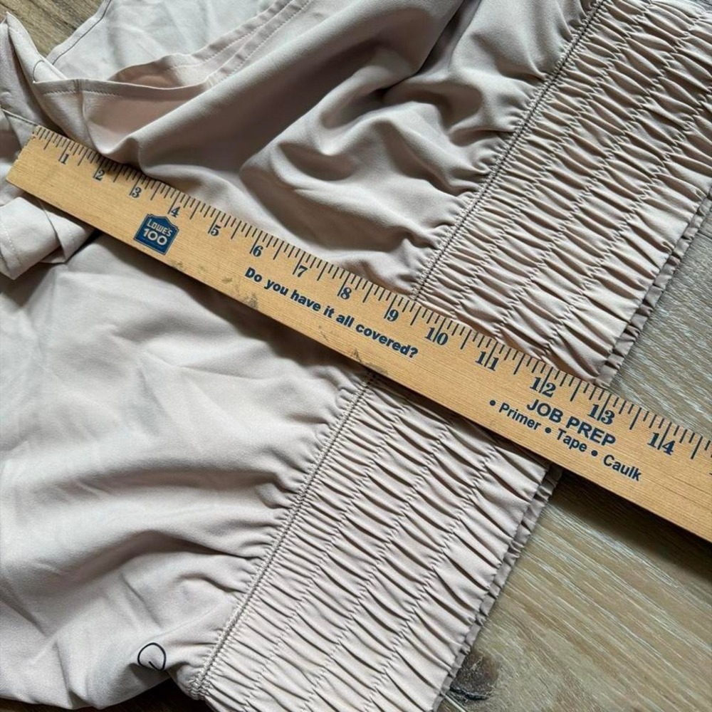 CALIA Athletic Running Shorts Tan Beige Cream Pull On Lined Activewear Sz M Gym - Picture 7 of 7